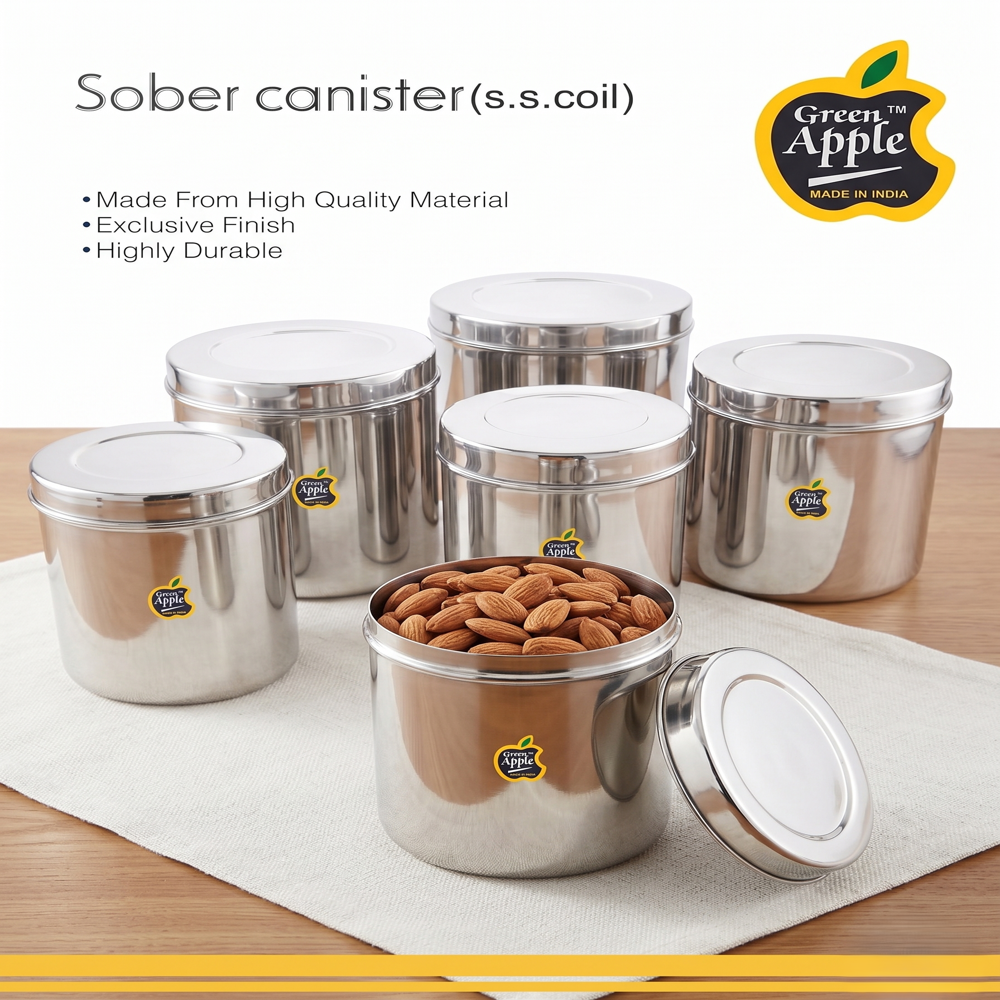 Green Apple Sada Dabba-Ubha Dabba 10-12