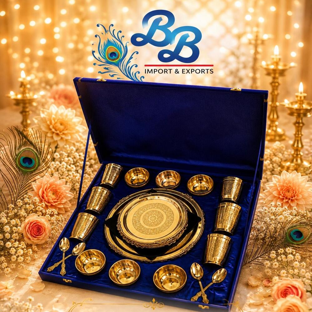Premium Brass Dinner - Color: Golden