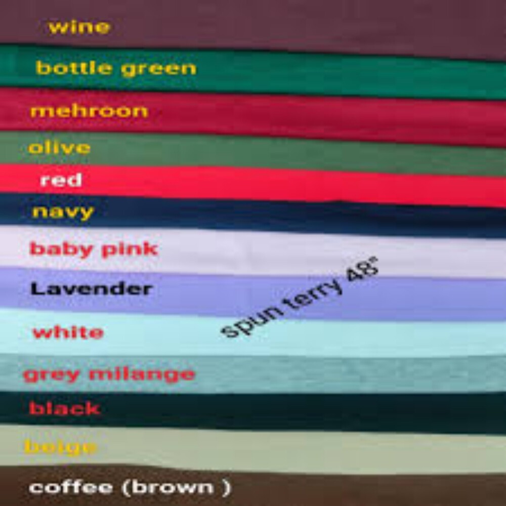 Cotton Terry Lycra 250gsm Fabric