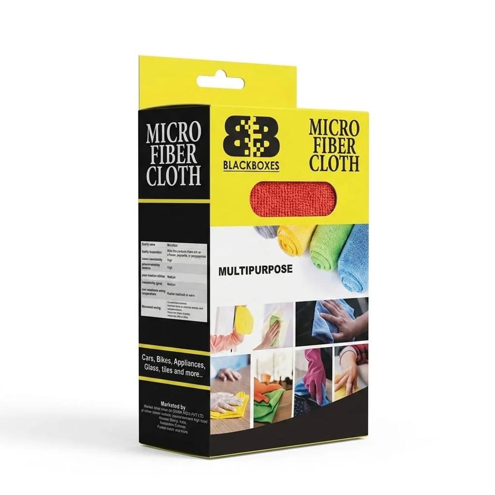 Black Boxes Microfiber Cloth 250 GSM