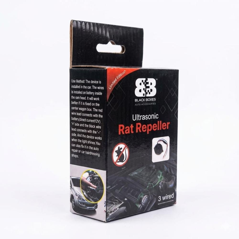 Black Boxes Ultrasonic Rat Repeller 3 Wired Machine