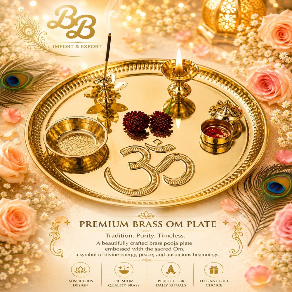 Om Pooja Plate
