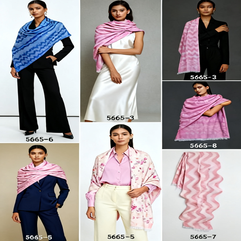 Pure Cotton Jacaurd Stoles