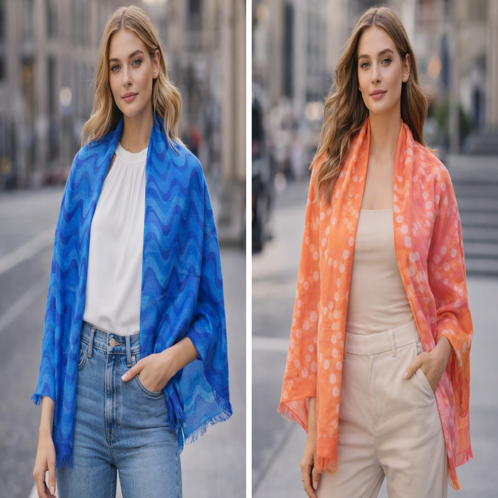 Pure Cotton Jacaurd Stoles
