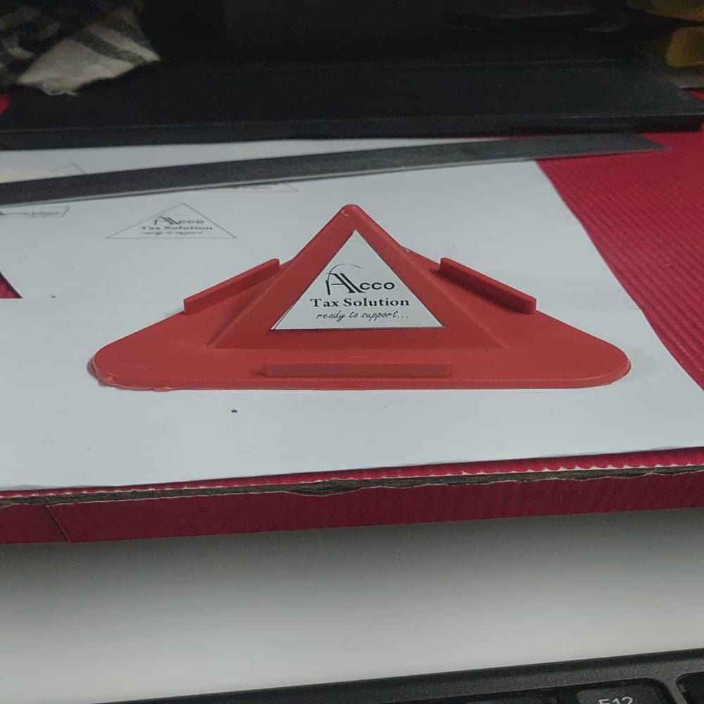 Universal Portable Three-Sided Pyramid Shape Mobile Holder Stand