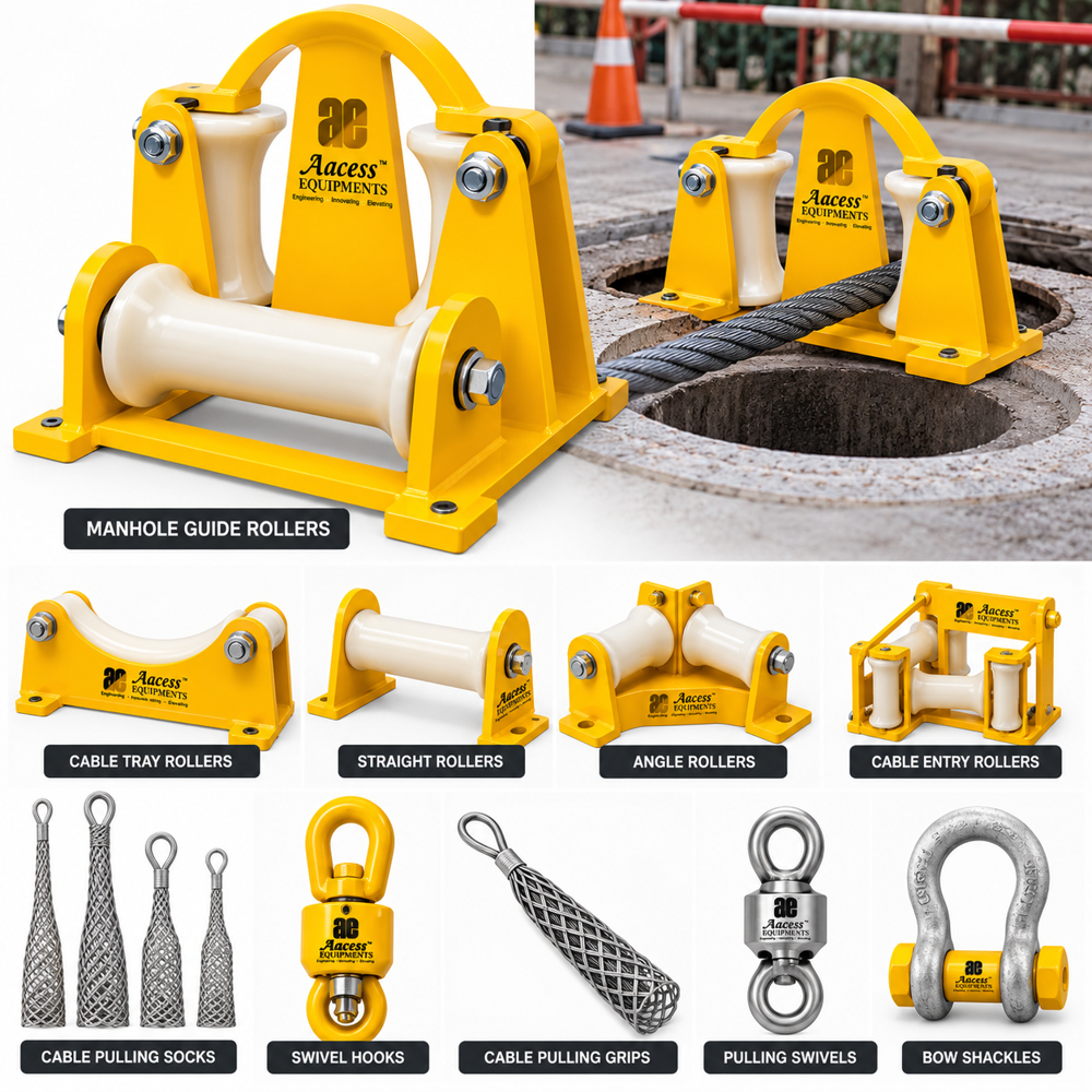 Manhole guide Rollers