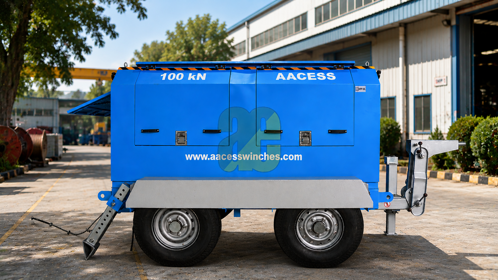 Cable Pulling Capstone Winch - Capacity: 500 Kg