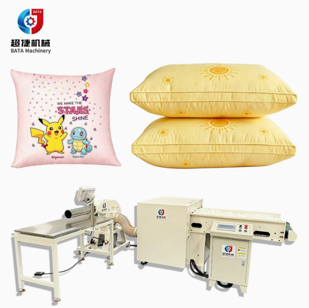 Cotton Pillow Filling Production Line Synthetic Feather Down Polyester Fiber Carding Opening Machine Cushion Stuffing Machine