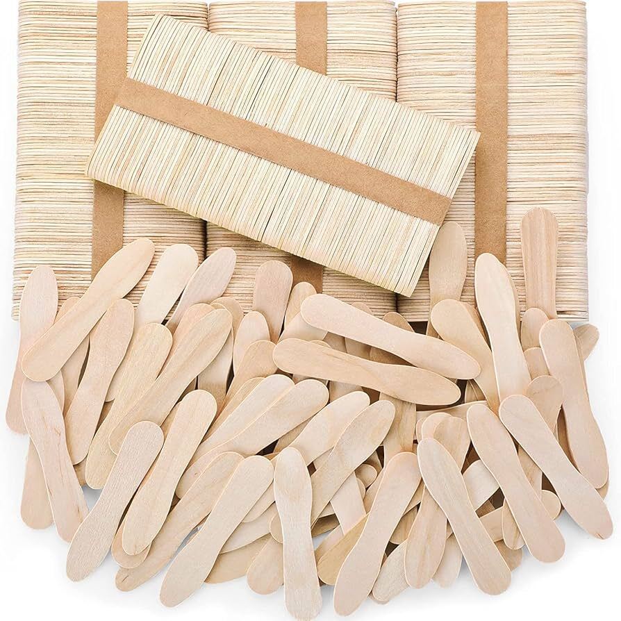 Wooden Ice Cream Tasting Spoon - Color: Natural Wood