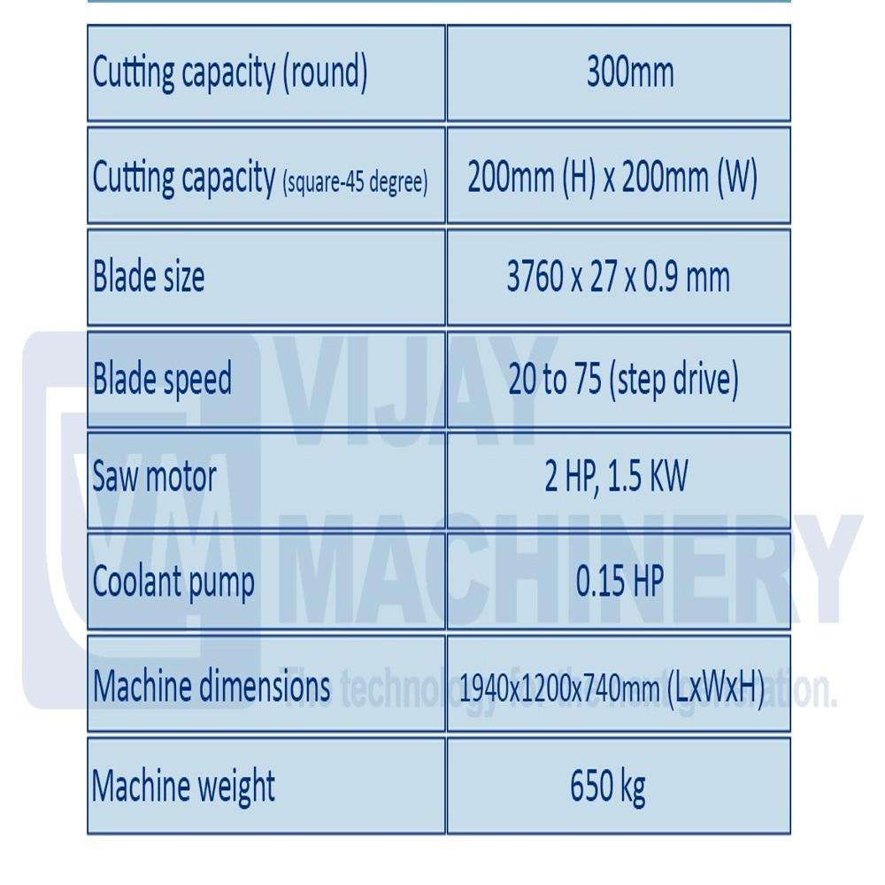 Swivel 300 Degree cutting Manual Bandsaw Machine