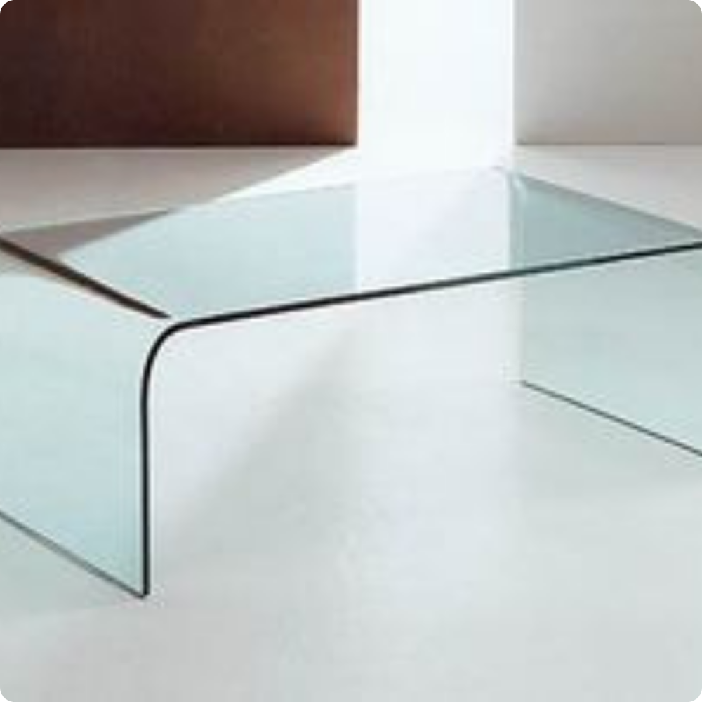 Transparent U Shape Bend Glass