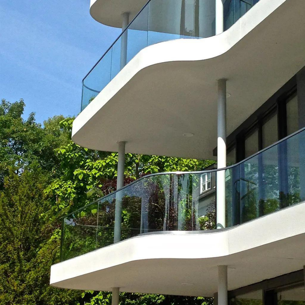 Transparent U Shape Bend Glass