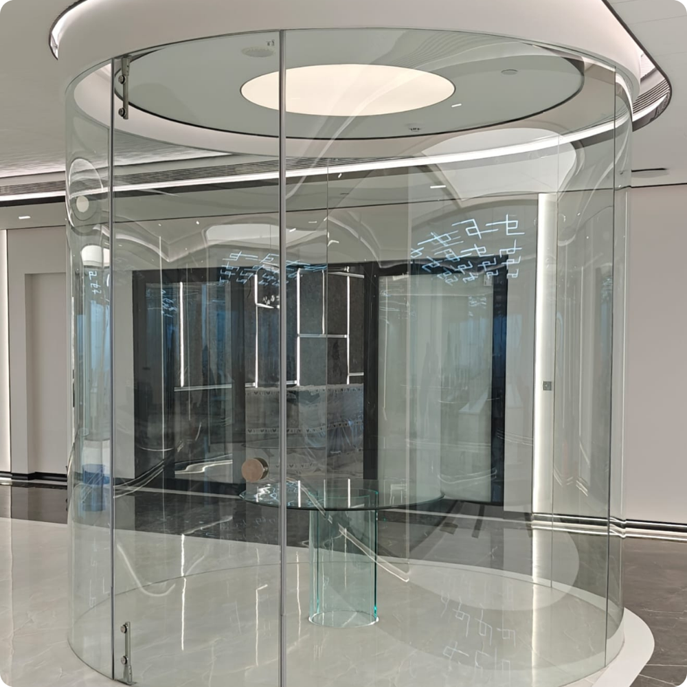 Transparent U Shape Bend Glass