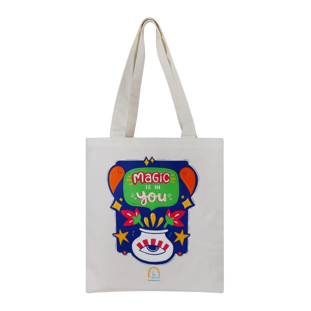 Poly Canvas Tote - Poly Canvas, Medium To Long Handles, Assorted Colors | Reusable, Washable, Customizable, Slightly Water Resistant
