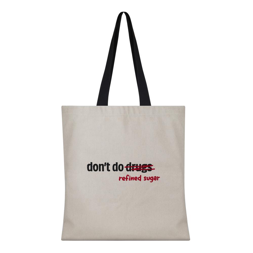 Raw Canvas Tote Bag with Screen Printing | Custom Cotton Shopping Bag