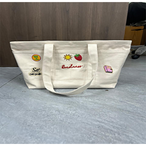 canvas tote bag with embroidery