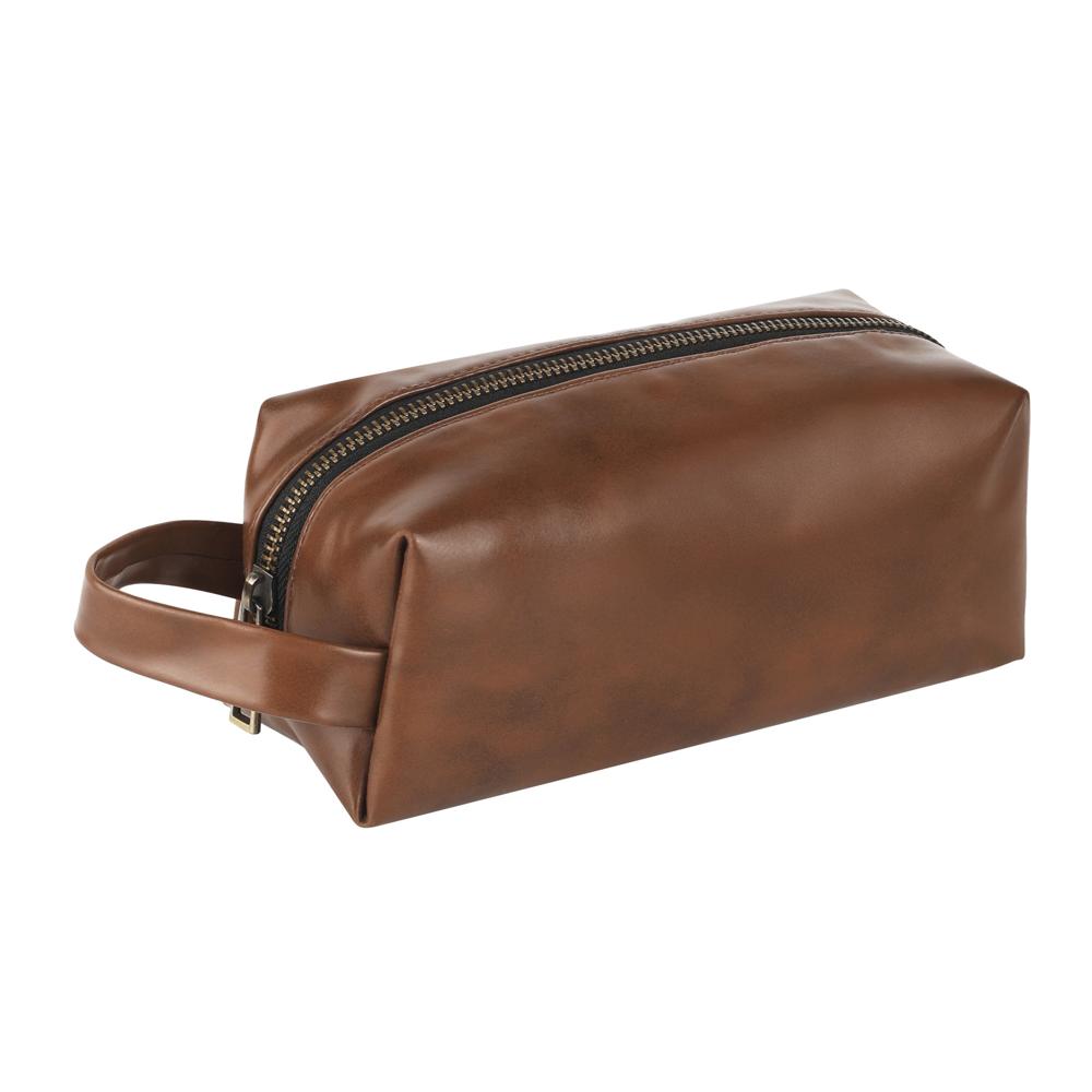 Tan Leather Dopp Kit