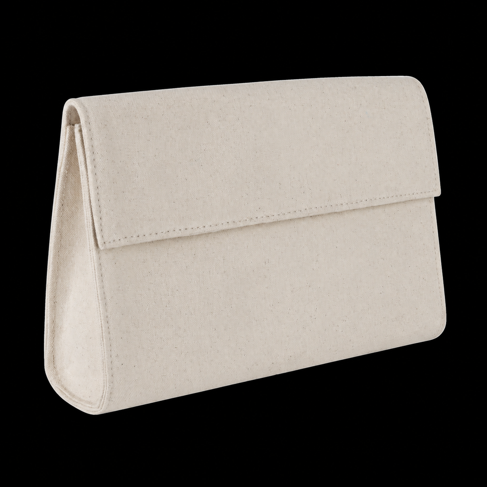 Hotel Accessory Pouch - Eco-friendly Non-woven Fabric 20x14cm White, Drawstring Closure, Water Resistant, Custom Logo Printing