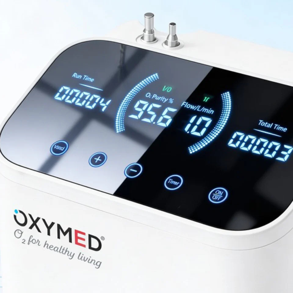 Oxymed Cure 5 Lpm Oxygen Concentrator - Color: Grey