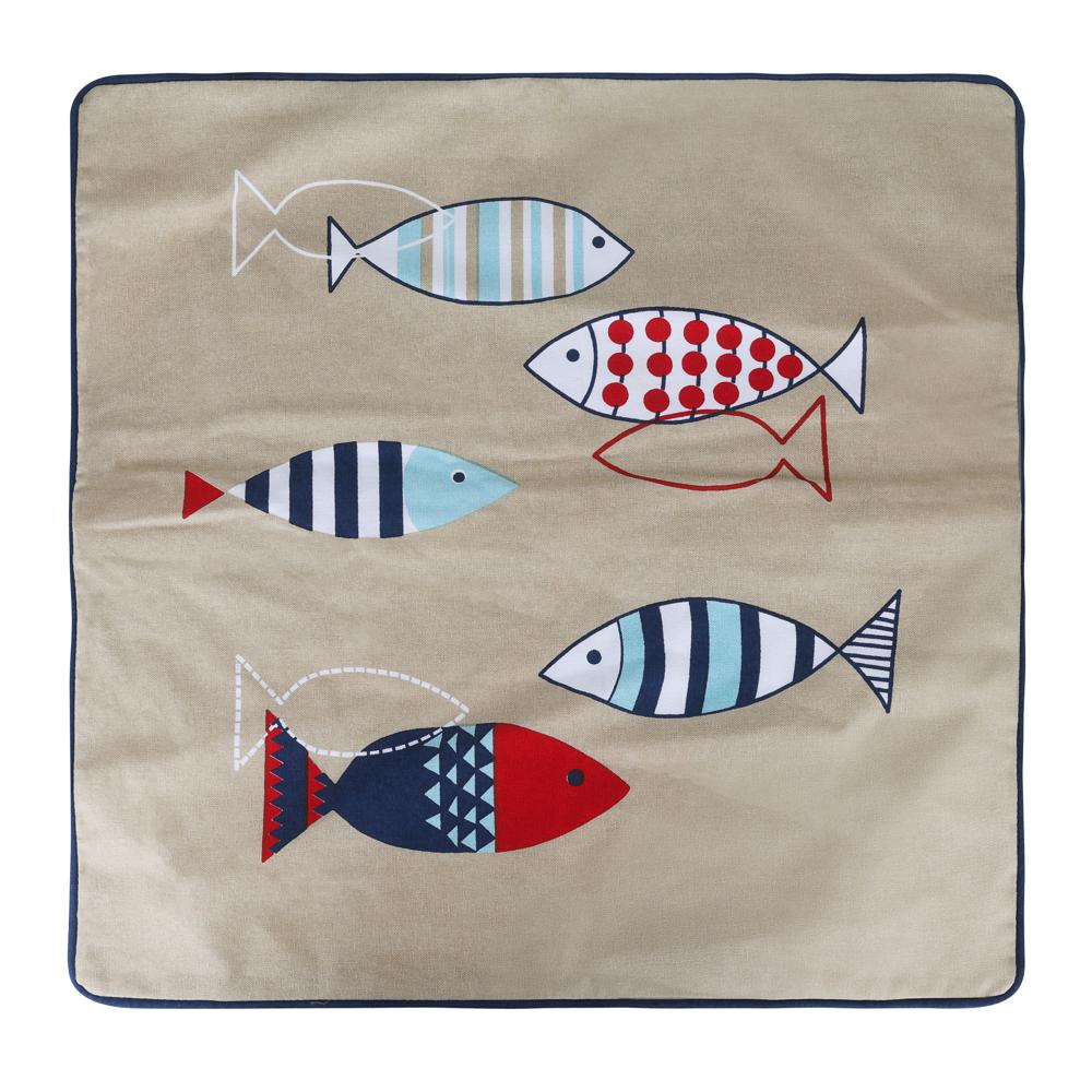 PILLOW COVER - Cotton, 16x26 Inches, Multicolor | 200 TC, Zipper Closure, Eco-Friendly Azo-Free Dyes, Overlocked Edges