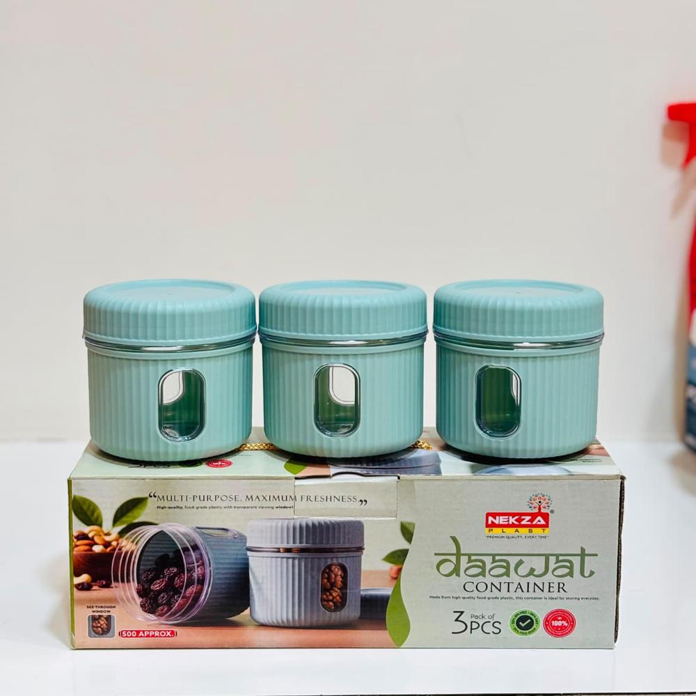 2 PCS DRYFRUIT CONTAINER AND GIFT SET- Daawat 3 Pcs Container Box