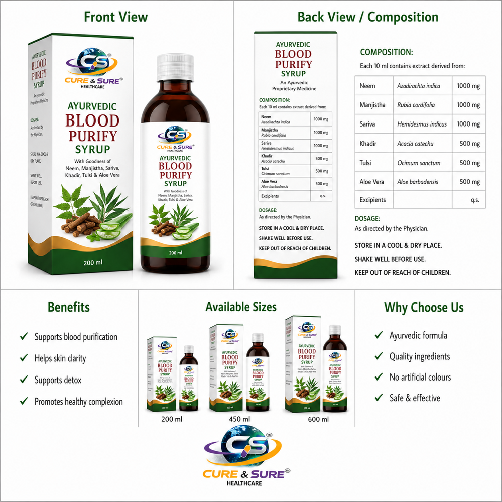 Ayurvedic Blood Purify syrup third Party Manufacturing