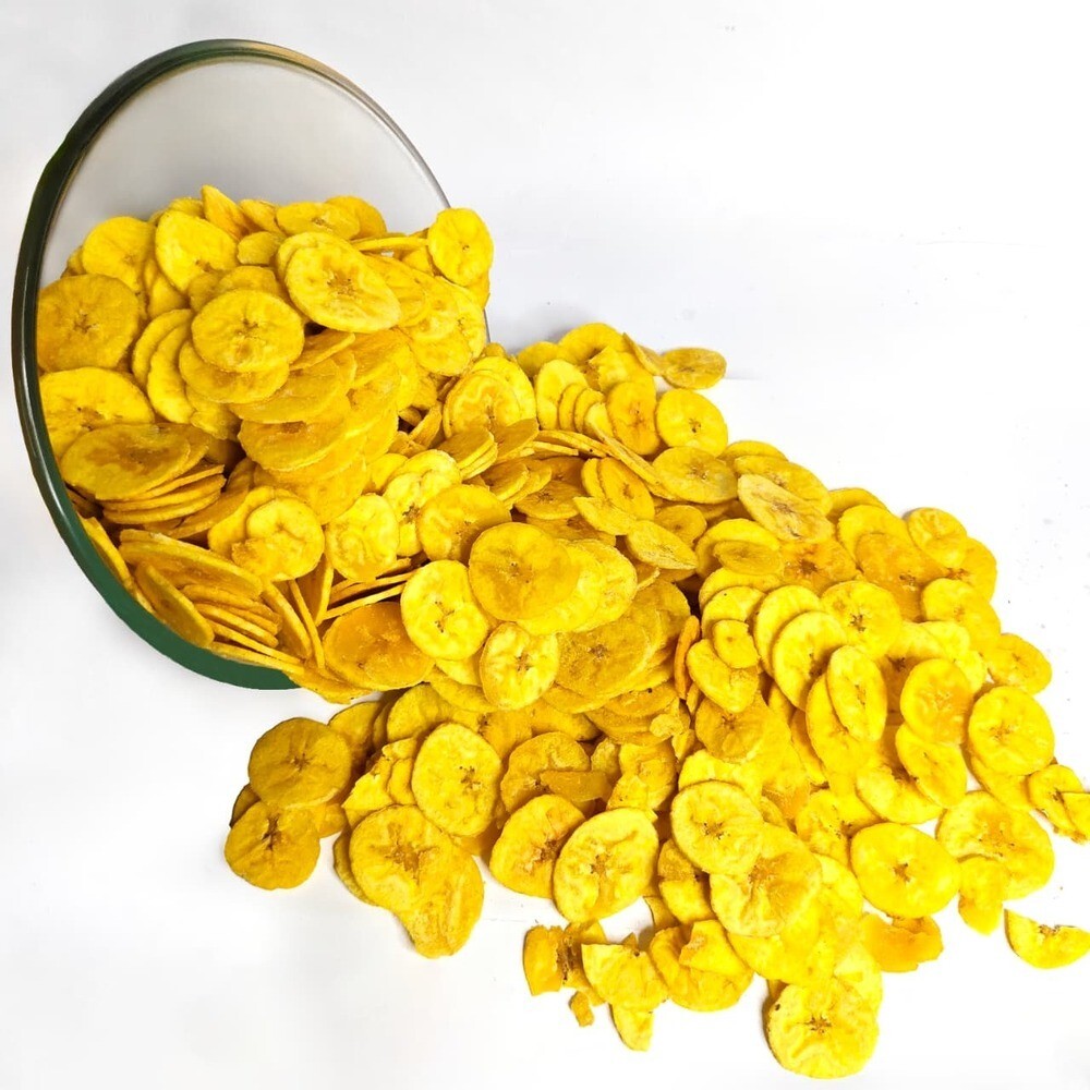 Yellow Round Banana Chips