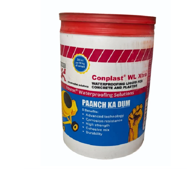 Fosroc Conplast Wl Xtra Waterproofing Chemical - Color: Brown