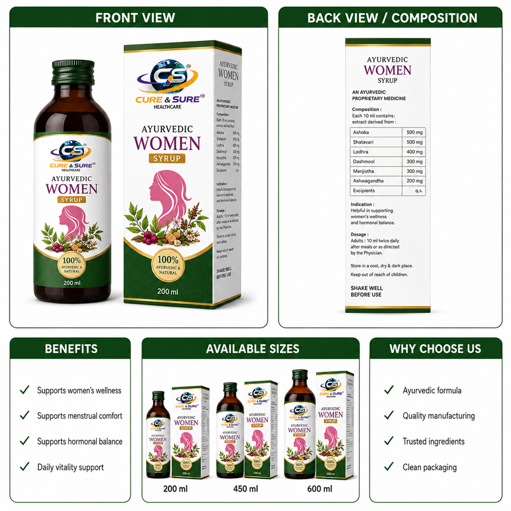 Ayurvedic Women Syrup Third Party Manufacturing