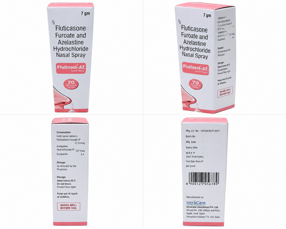 7gm Fluticasone Furoate And Azelastine Hydrochloride Nasal Spray