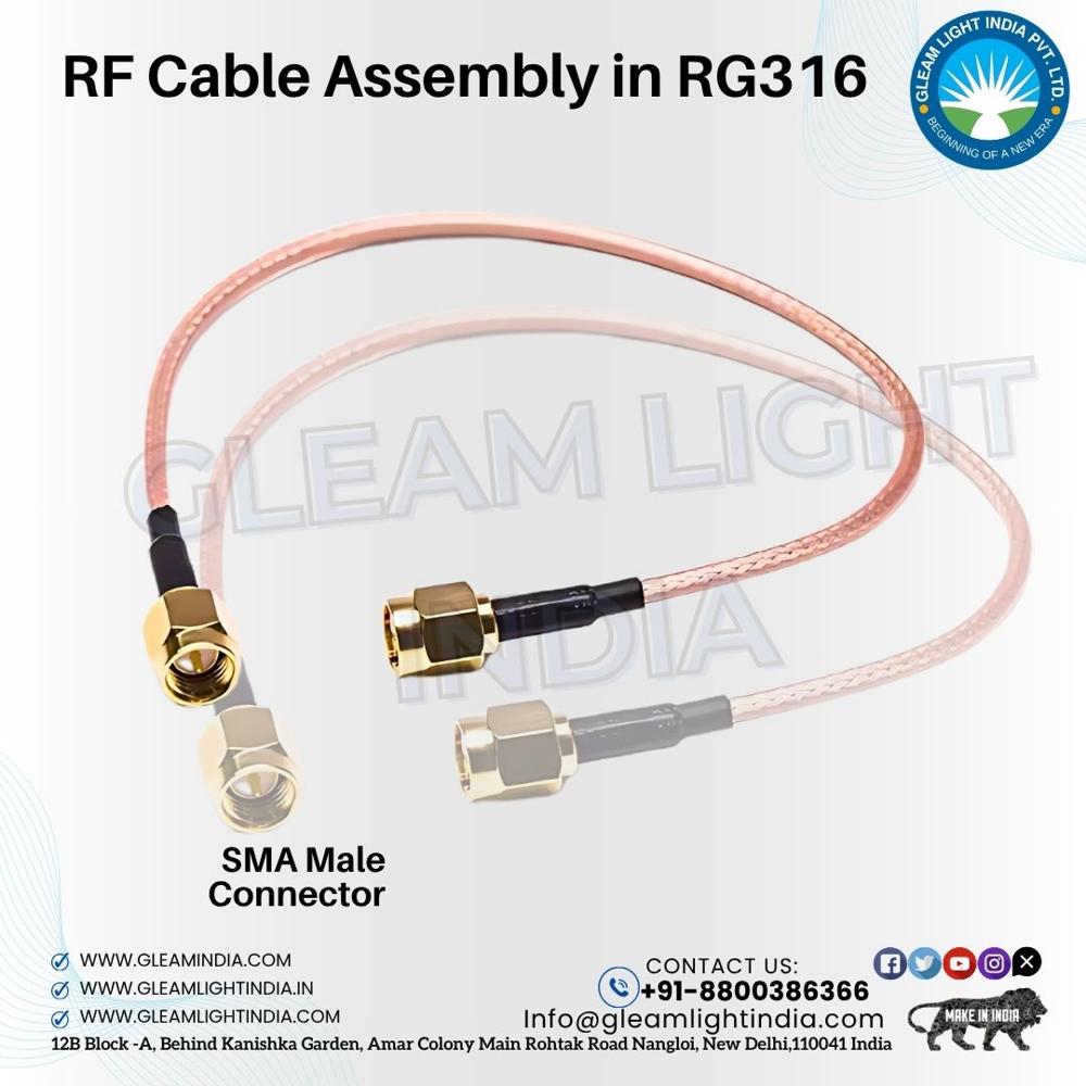 RF cable assembly in Rg 316