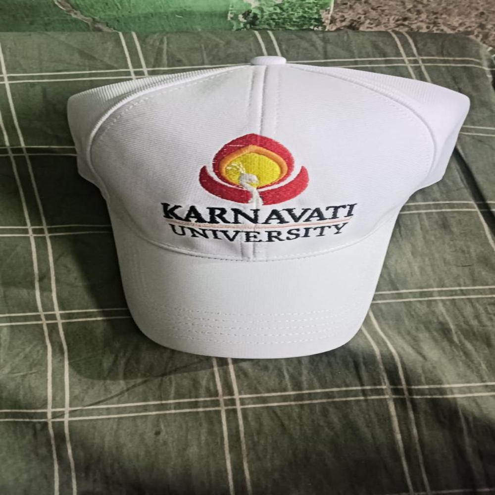 university white promotional cap