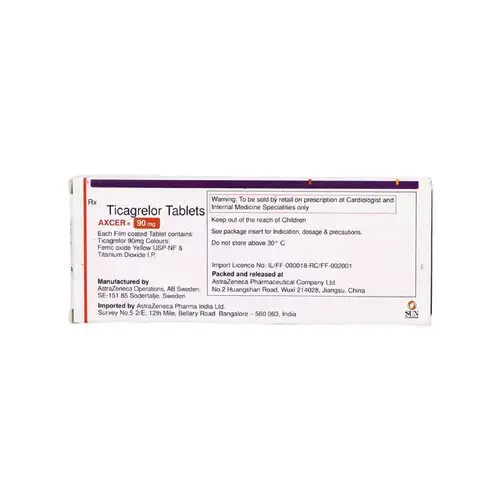 Axcer Ticagrelor Tablets 90mg