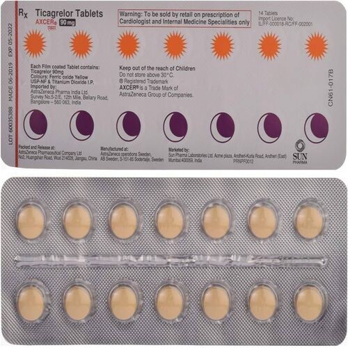 Axcer Ticagrelor Tablets 90mg