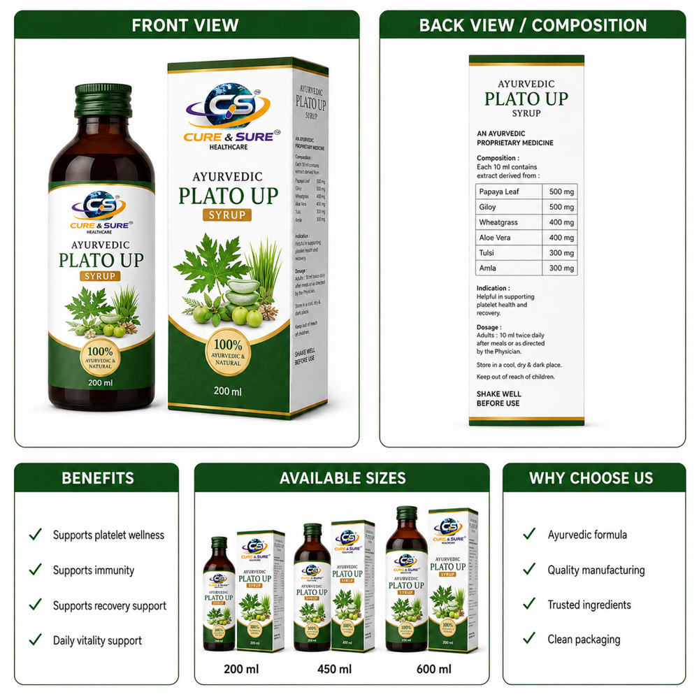 Ayurvedic Plato Up Syrup Third Party Manufacturing