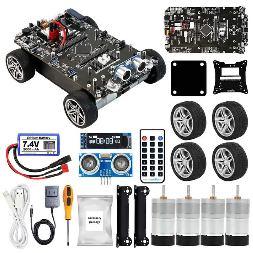 STM32 Smart Car K230 Multifunctional Robot Kit with OLED & Sensors