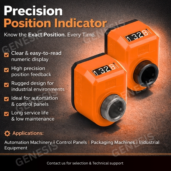 0412-1.25-E-14-O-A Siko Digital Position Indicators Rectangular
