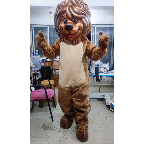 Lion Costume - Felt Fabric Kids Free Size, Golden Brown | Lion Mane Headpiece, Velcro Closure, Lightweight