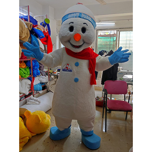 Snow Mascot - High Quality Polyester Cotton, Adult Size, White | Breathable, Durable, Comfortable Mascot Costume