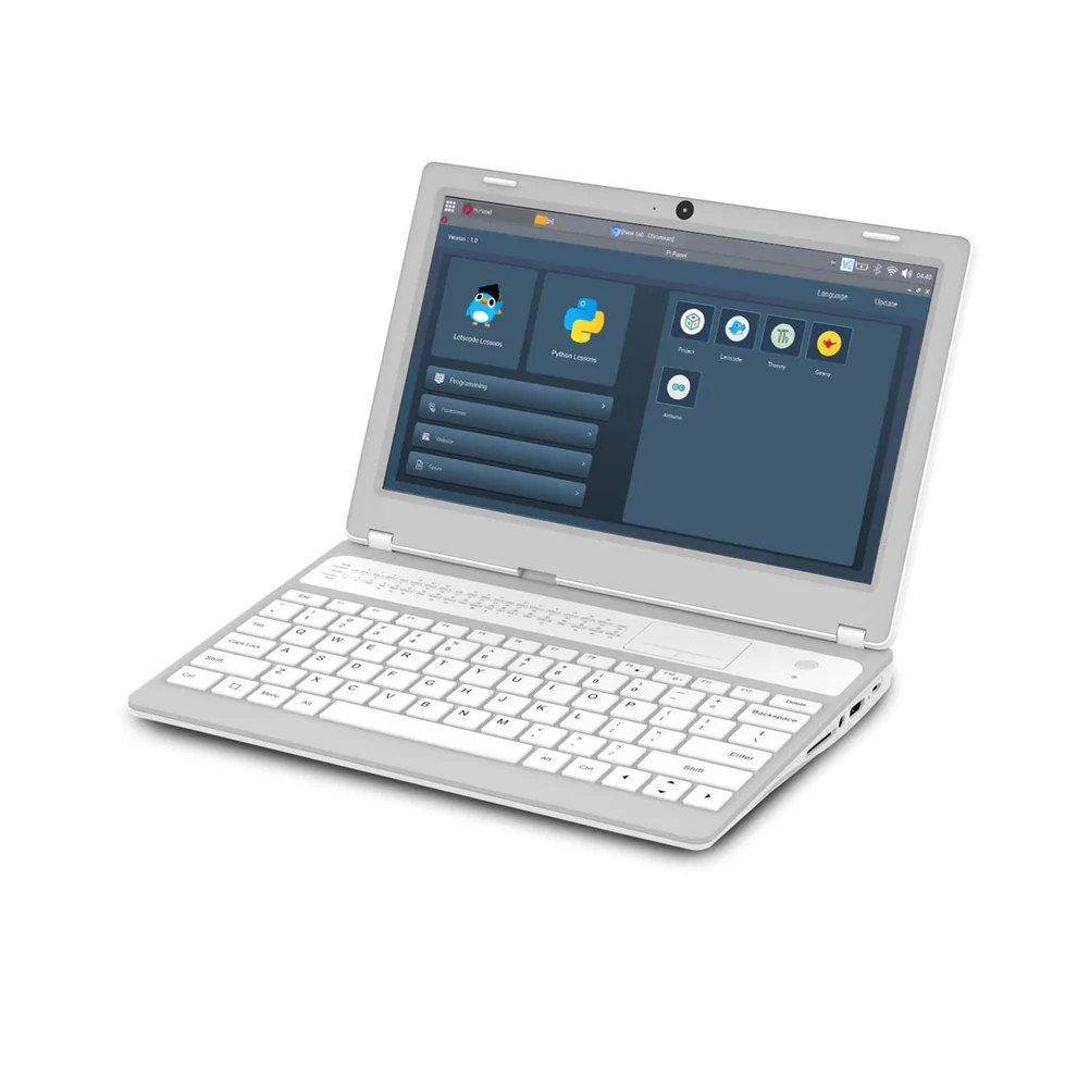 CrowPi L , Real Raspberry Pi Laptop for Learning Programming and Hardware, Programming Learning Laptop, Single Board Computer, Python and Graphical Coding Learning, Electronics STEM For Starter