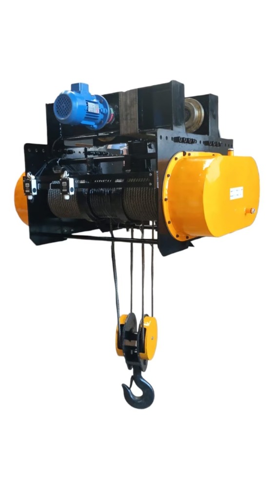 Electric Wire Rope Hoist - Electric Powered, Maximum Lifting Weight As Per Requirement Tonne | Easy To Operate, Rust Resistant, Long Shelf Life, Premium Quality Ropes