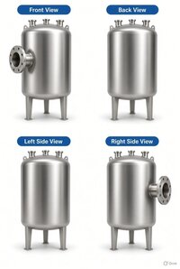 Ss304 Ss316 Liquid & Chemical Storage Tank Industrial Vessel - Stainless Steel, 2000-50,000l, Polished Finish, Custom Nozzle Arrangement
