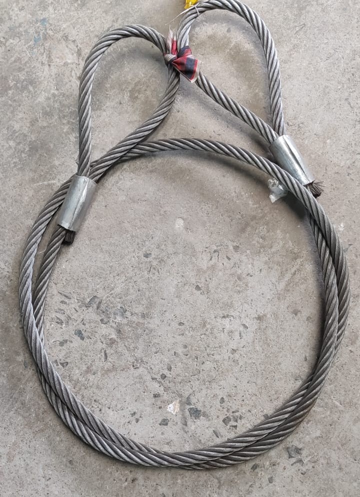 Wire Rope Sling Manufacturer 8 Mm To 56 Mm - Ungalvanised , Steel Core - Fence Length: Your Requirement  Meter (M)