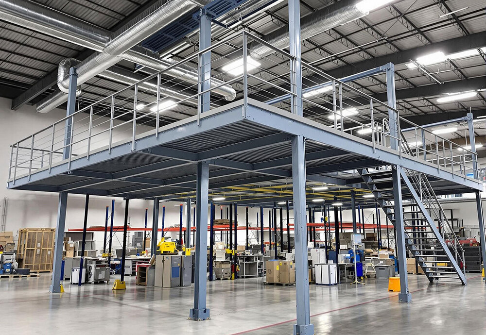 Mezzanine Floor - Application: Maximizing Storage Space