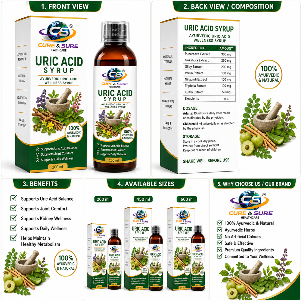 Ayurvedic Uric Acid Syrup Third Party Manufacturing