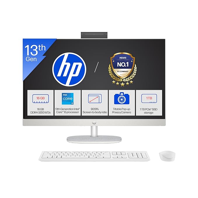 HP All-in-One, CORE I 5 / 13th GEN / MODLE- 27-CR0417IN