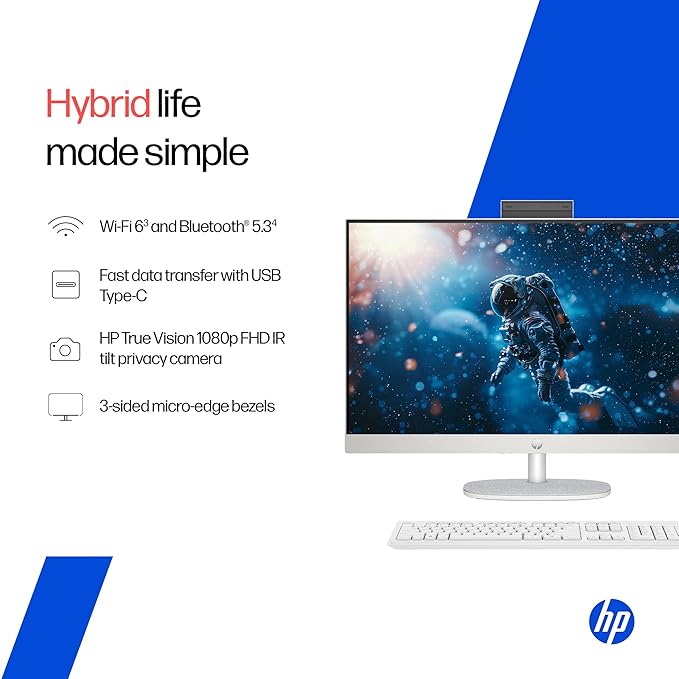 HP All-in-One, CORE I 5 / 13th GEN / MODLE- 27-CR0417IN