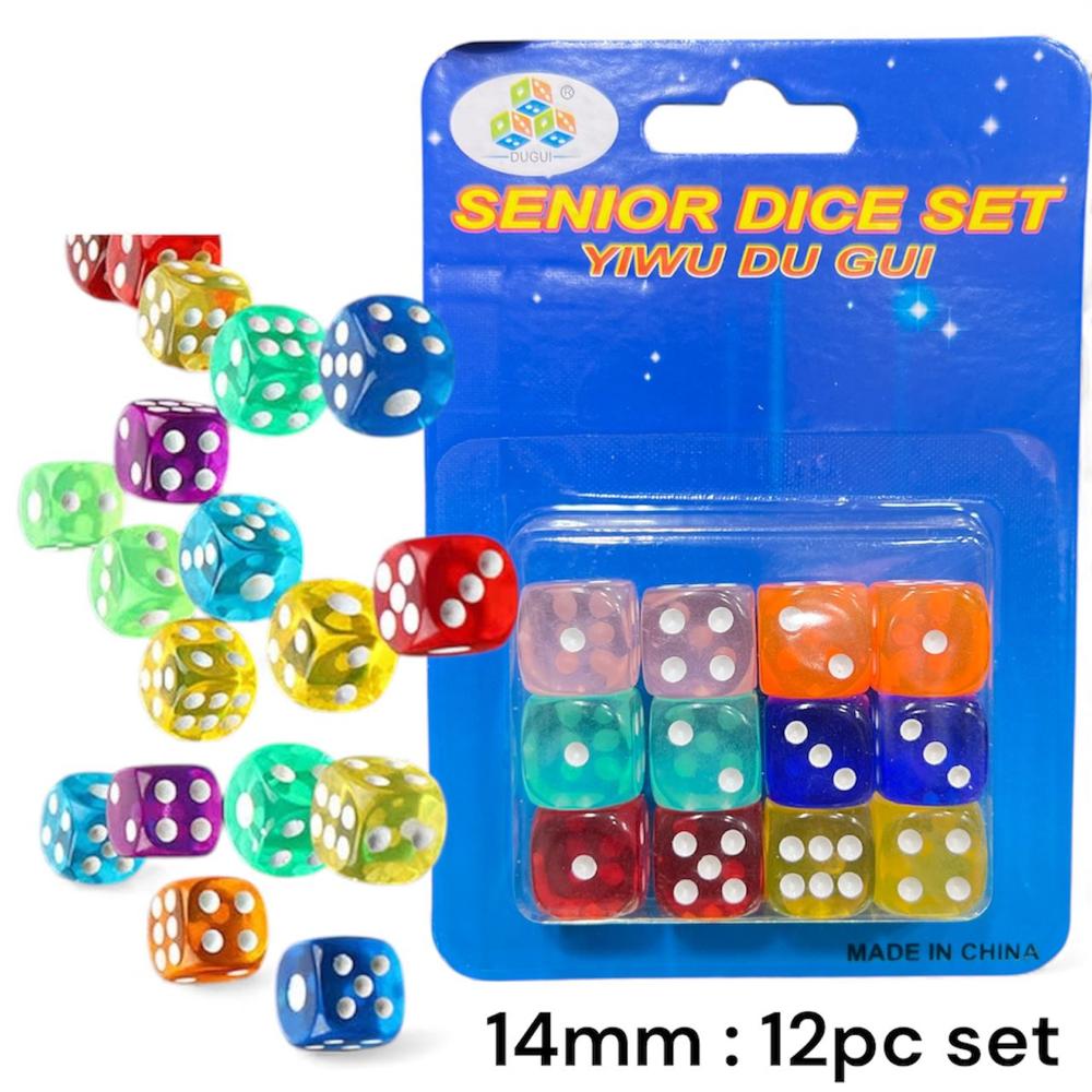 Acrylic dice 14mm
