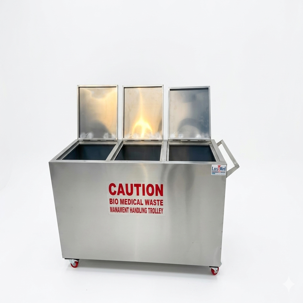 LuxMed Biomedical Waste Transport Trolley 