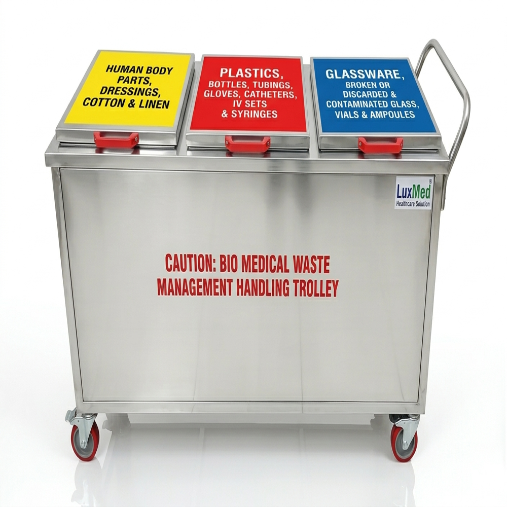LuxMed Biomedical Waste Transport Trolley 